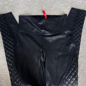 Black Quilted Leggings